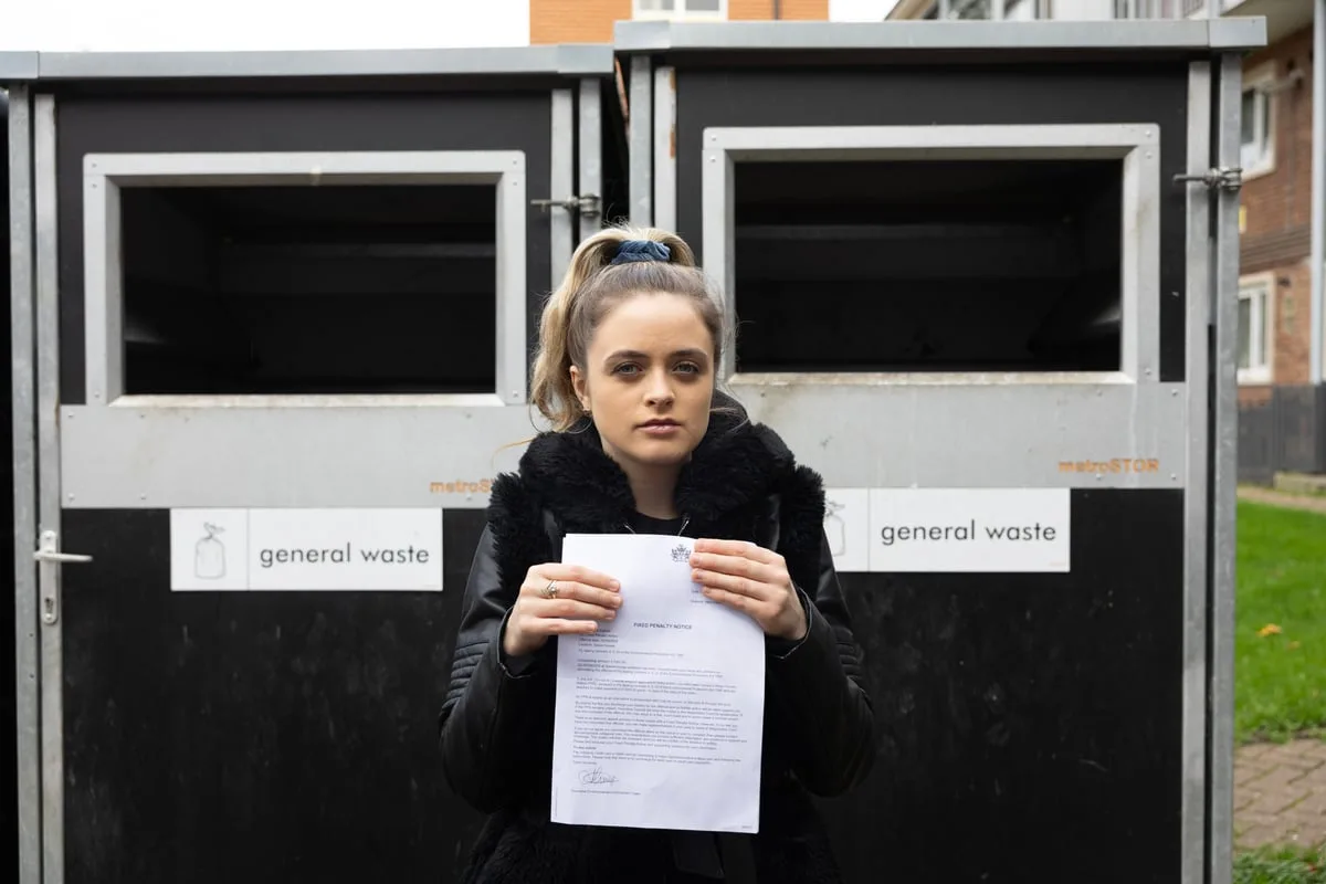 Single Mum Fined £1,000 for Leaving Envelope by Overflowing Bins