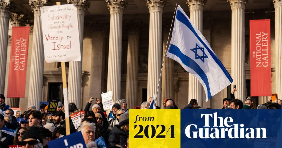 Thousands Rally in London for Israel on 100th Day Since Hamas Attack