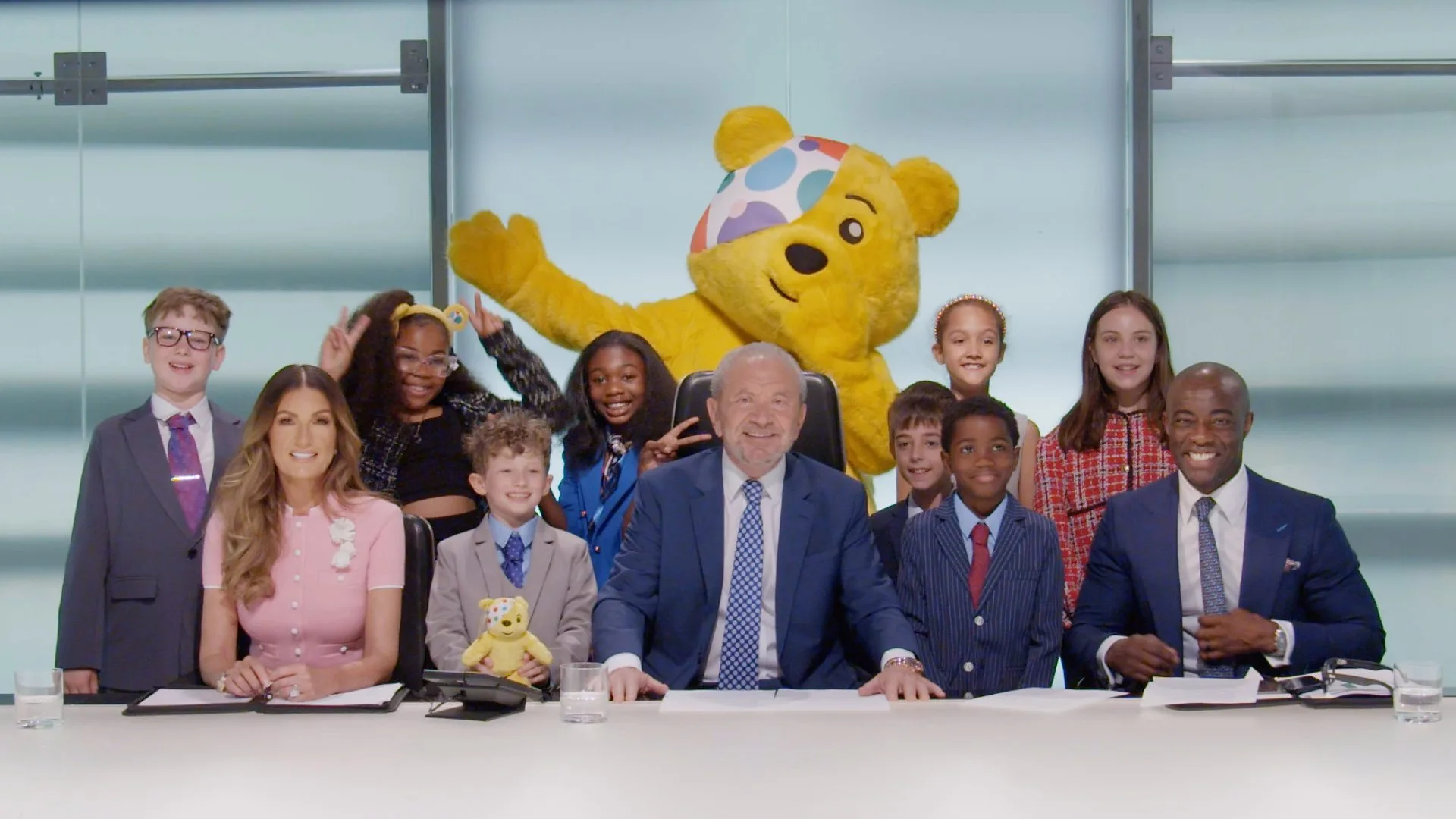 Lord Sugar Faces Mini Apprentice Interrogation for Children in Need