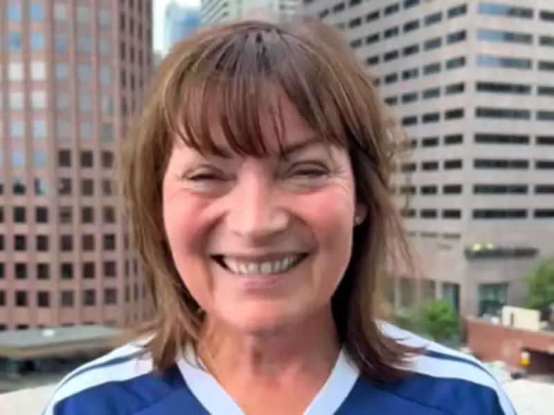 Lorraine Kelly Arrives in Boston for Scotland vs Morocco World Cup Match