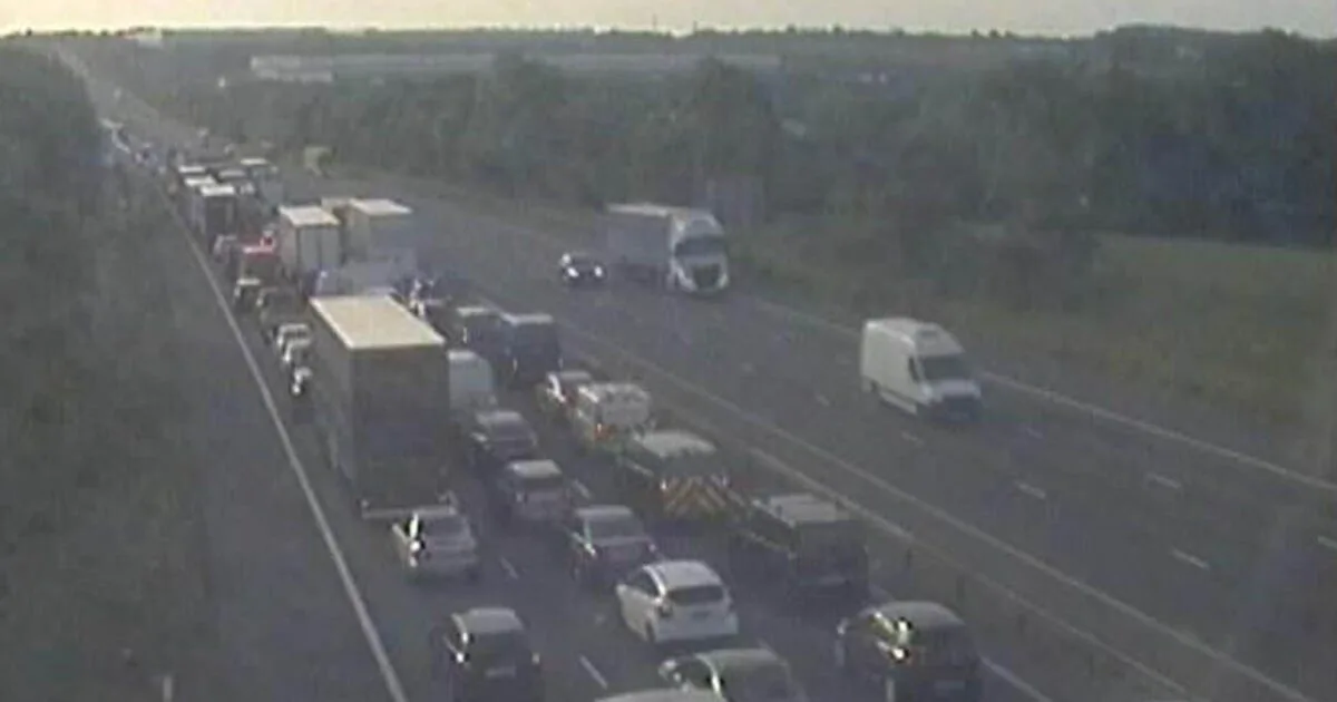 M6 Lorry Crash Causes 12-Hour Closure Near Rugby