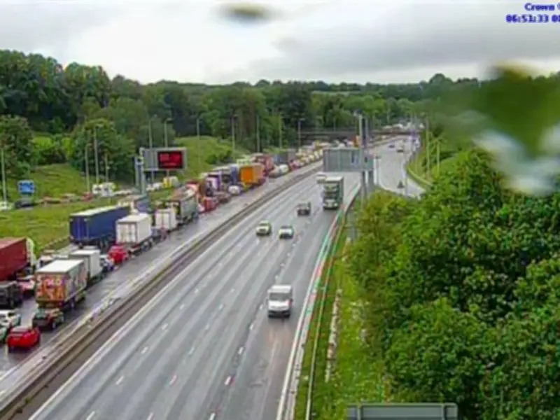 M6 near Wigan shut after serious crash, long delays expected