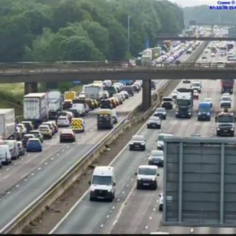 M62 Traffic LIVE: Queues Build After Crash, Two Lanes Closed on Eastbound