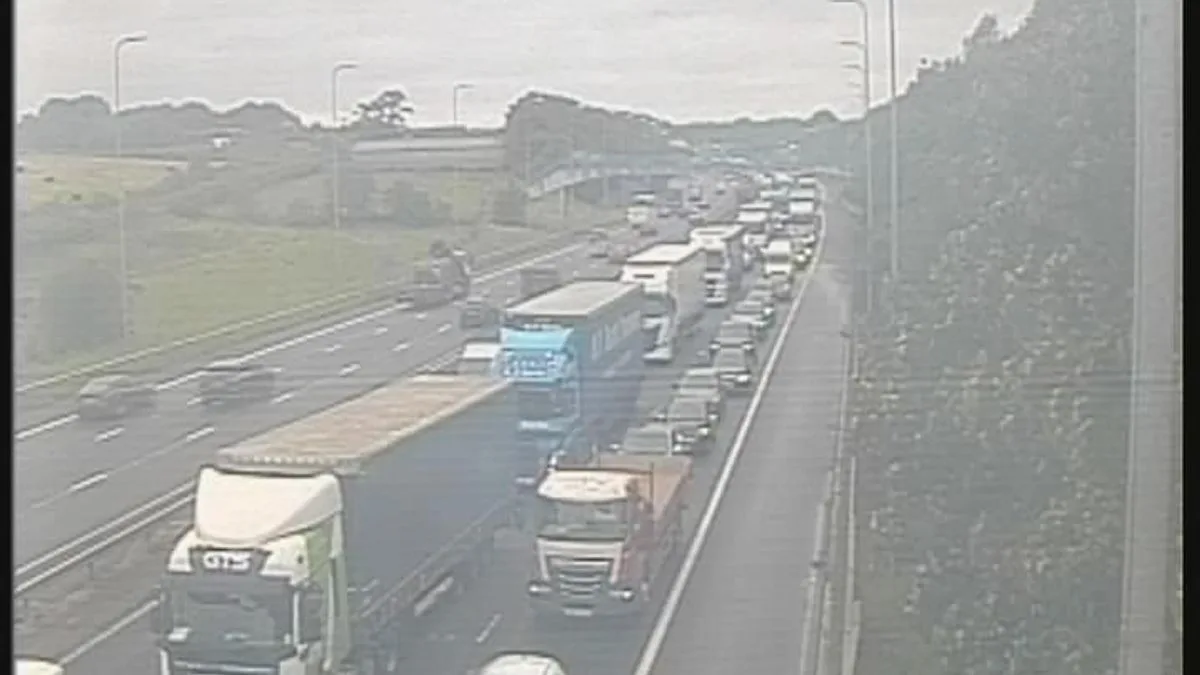 M62 Vehicle Fire Causes Major Delays in Greater Manchester