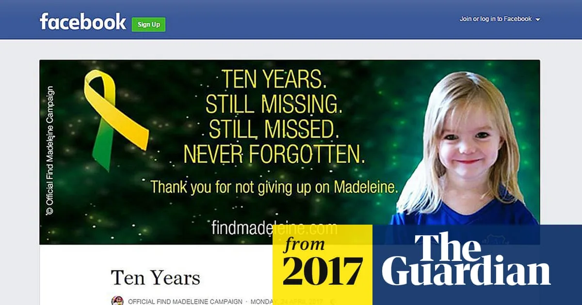 Madeleine McCann: UK Police Still Have Critical Line of Inquiry, Says Top Officer