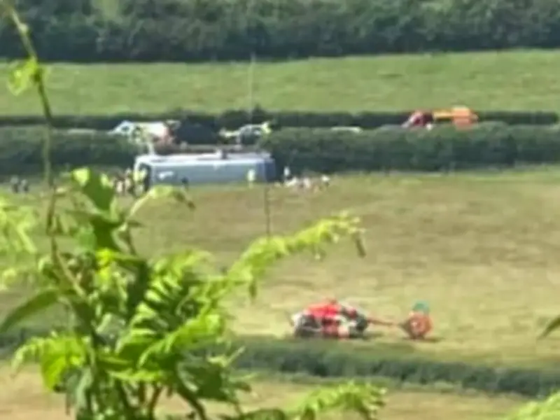 Major Incident Declared After Bus Crash in Carmarthenshire