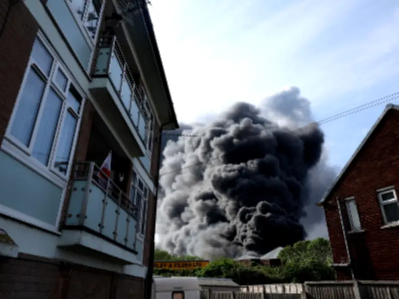 Major Incident Declared After Huge Recycling Facility Blaze in Widnes
