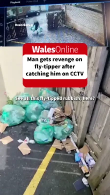 Man catches fly-tipper in the act and dumps rubbish on his doorstep