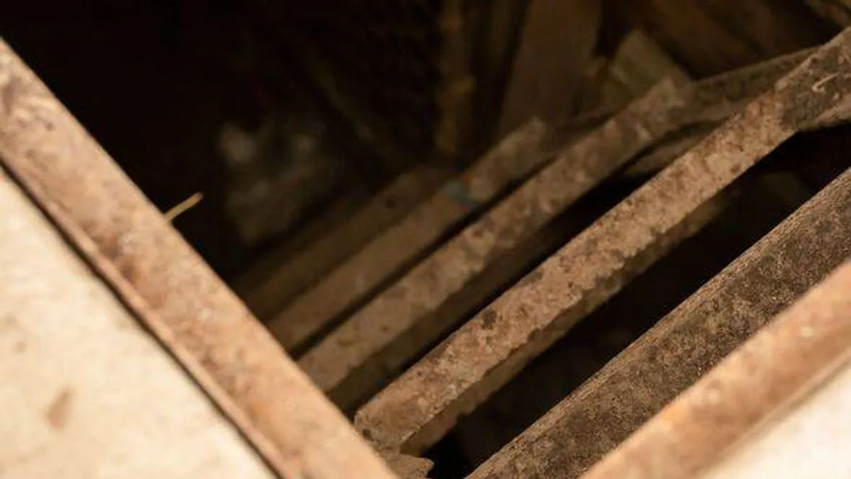 Man discovers hidden basement with secret tunnel beneath mountain cabin