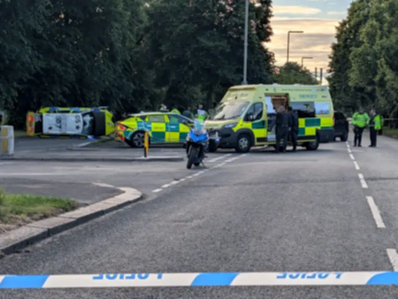 Man Seriously Injured After Police Car Overturns in Allerton Crash