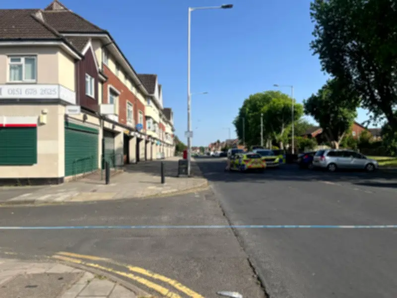 Man stabbed outside shop in Woodchurch; armed police arrest suspect