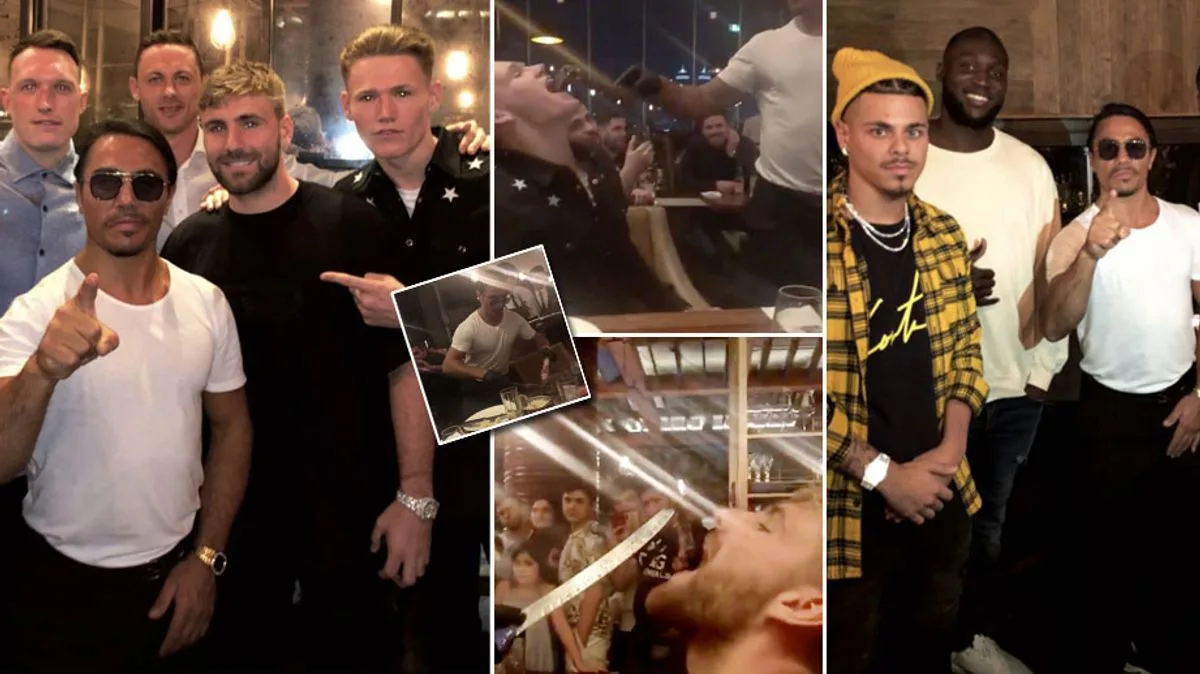 Manchester United Stars Dine at 'Salt Bae' Restaurant in Dubai