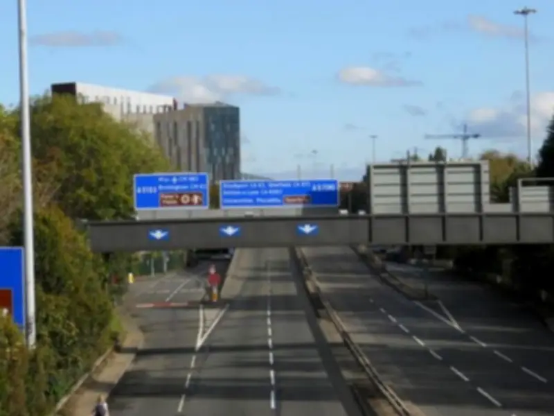 Manchester's Busiest Road Mancunian Way Shut for Two Days