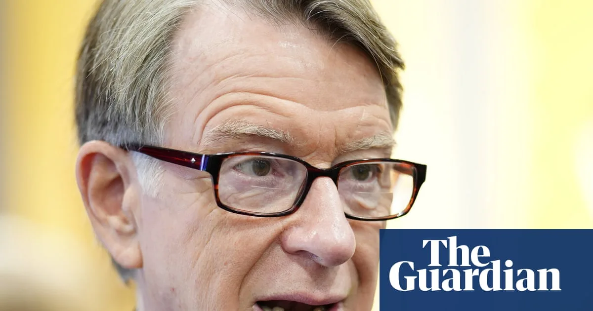 Mandelson Never Should Have Been Appointed As Us Envoy