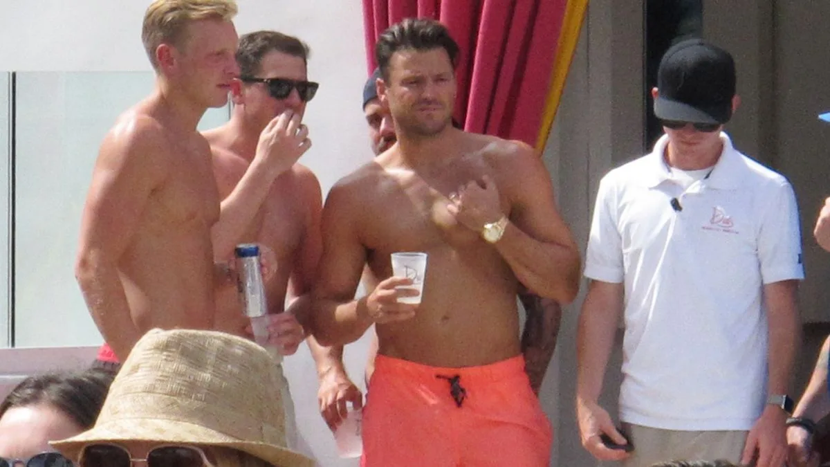 Mark Wright Enjoys Las Vegas Lads' Holiday Amid Bikini Controversy
