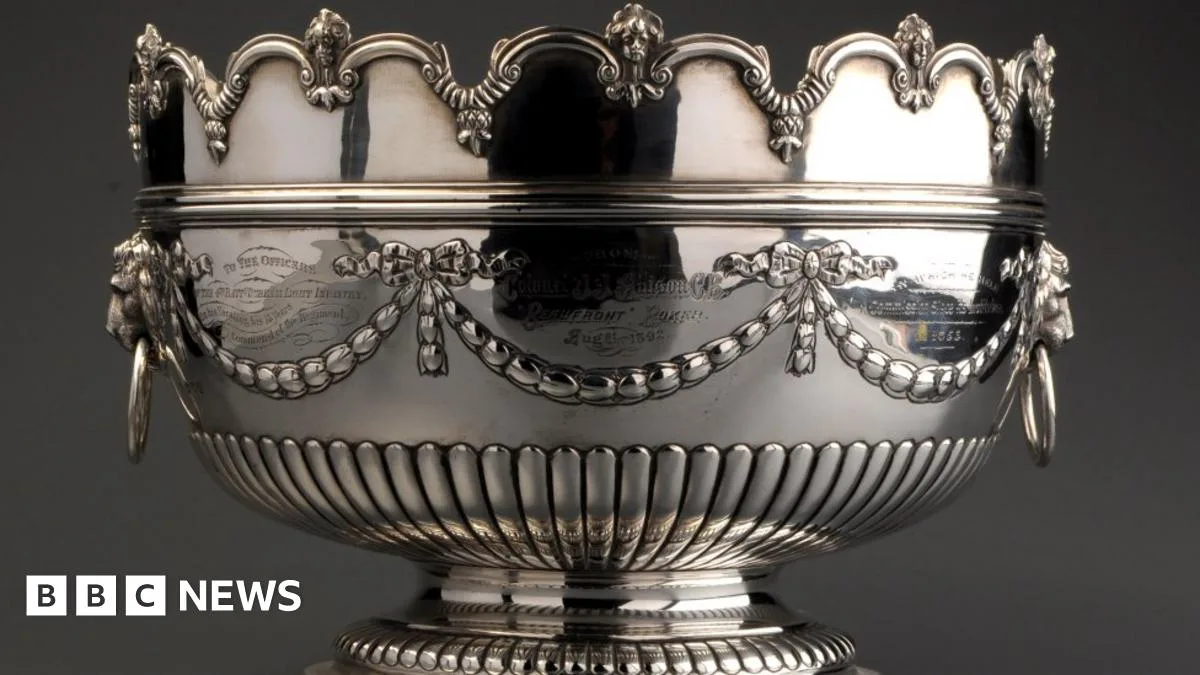 Durham Light Infantry Auctions Silverware for Memorial Statue