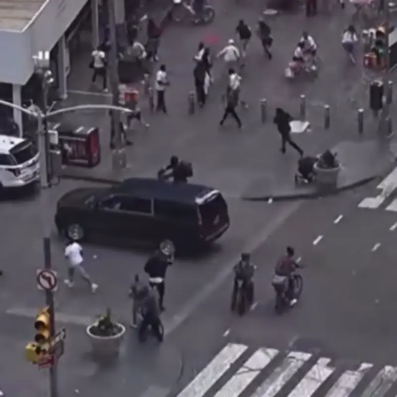 Mass Panic in New York as Gunshots Ring Out in Times Square