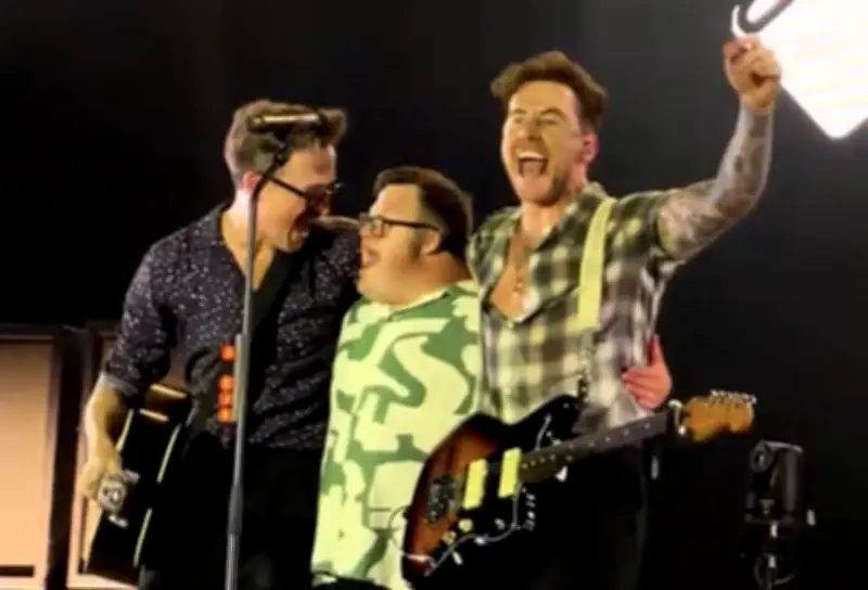McFly Superfan Joel Oates Brought On Stage at Cardiff Castle Gig
