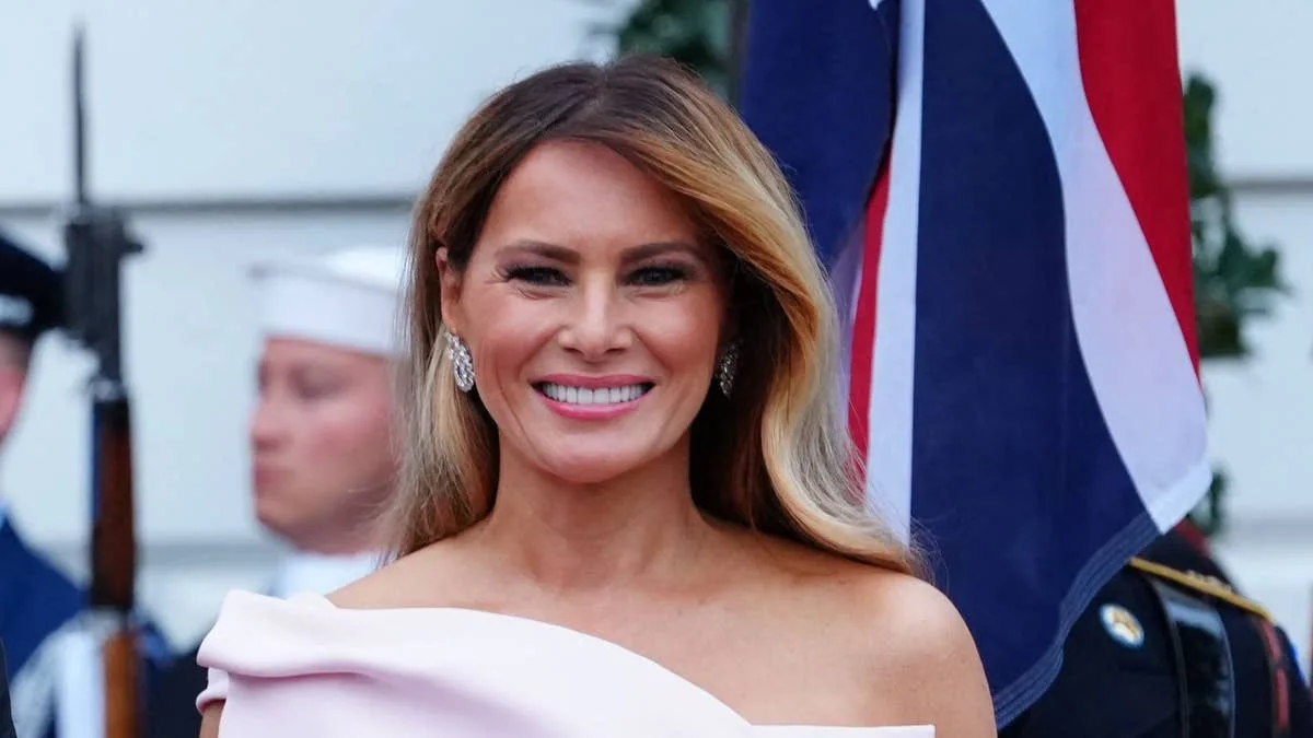 Melania Trump Stuns in £63,000 Dior Gown at White House State Dinner