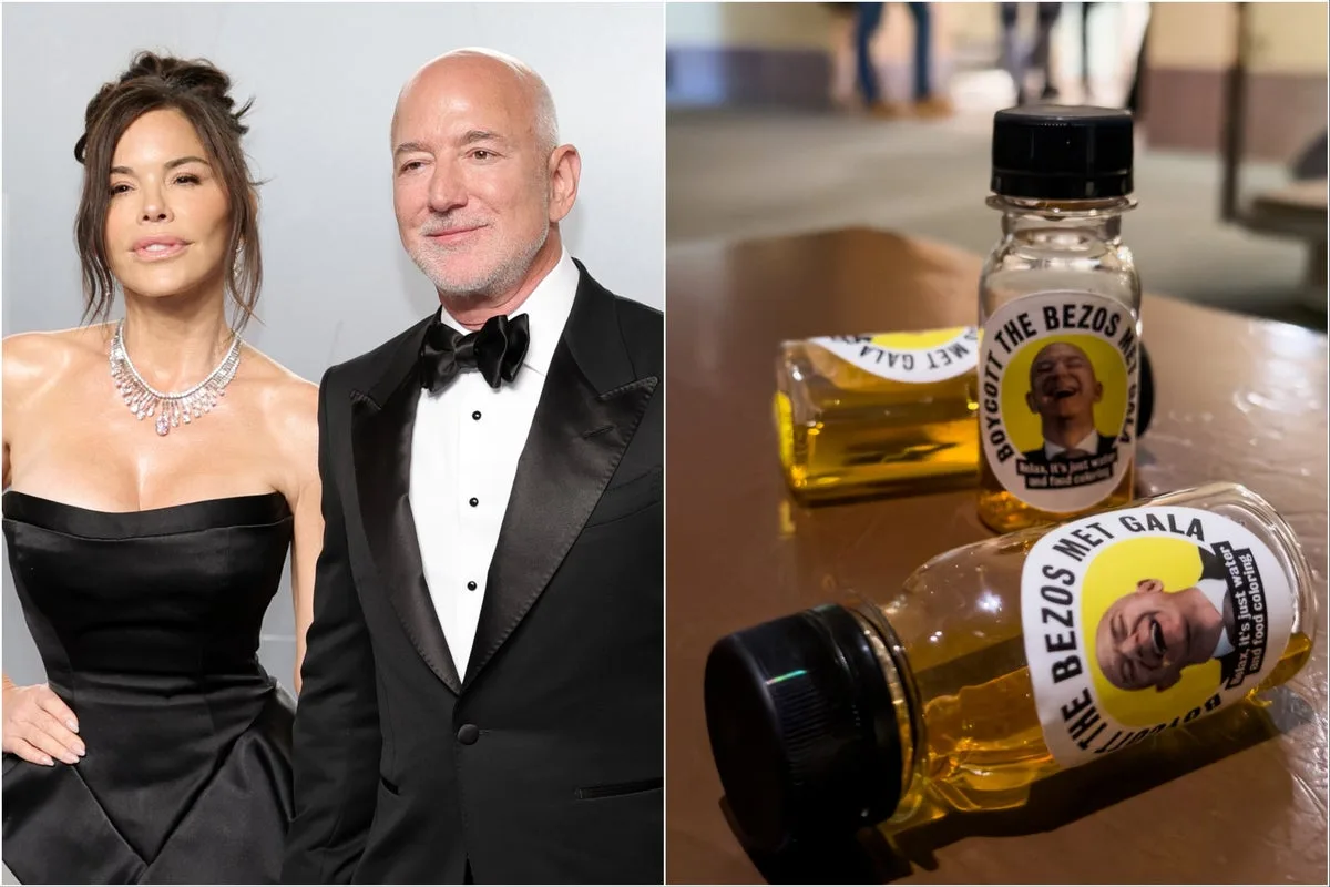 Met Gala 2026: Activists Leave Fake Urine Bottles in Protest of Bezos' Role