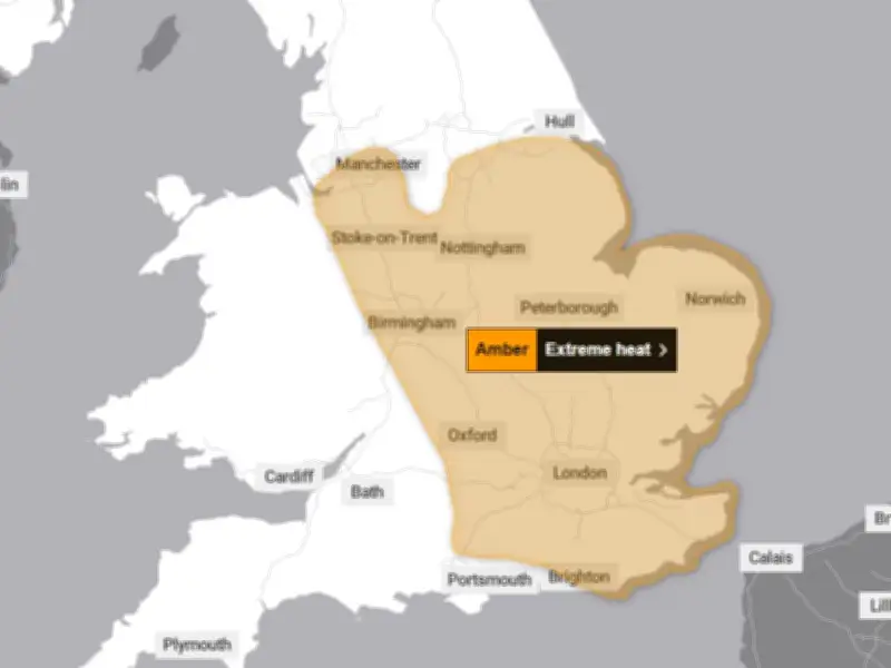 Met Office Issues 24-Hour Extreme Heat Amber Warning for Greater Manchester