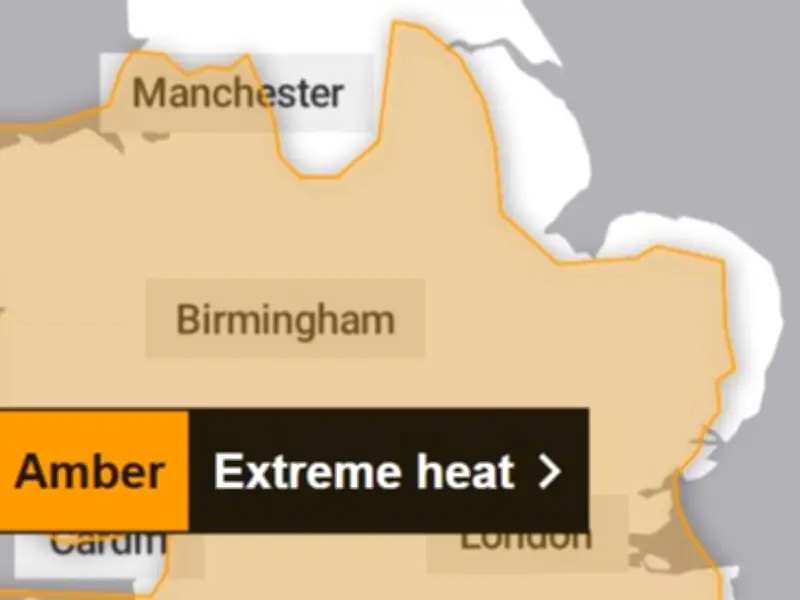Met Office Issues Amber Heat Warning for Greater Manchester