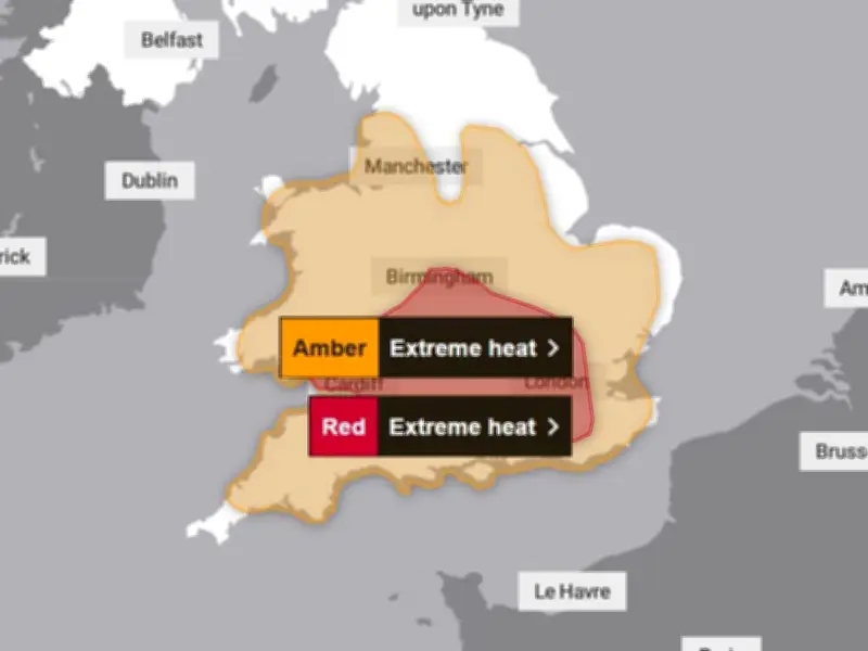 Met Office Issues Rare Red Alert for Extreme Heat as UK Temperatures Could Hit 40C