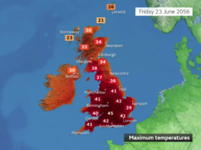 Met Office Warns UK Could See 45°C Heatwaves by 2056 as Extreme Heat Intensifies