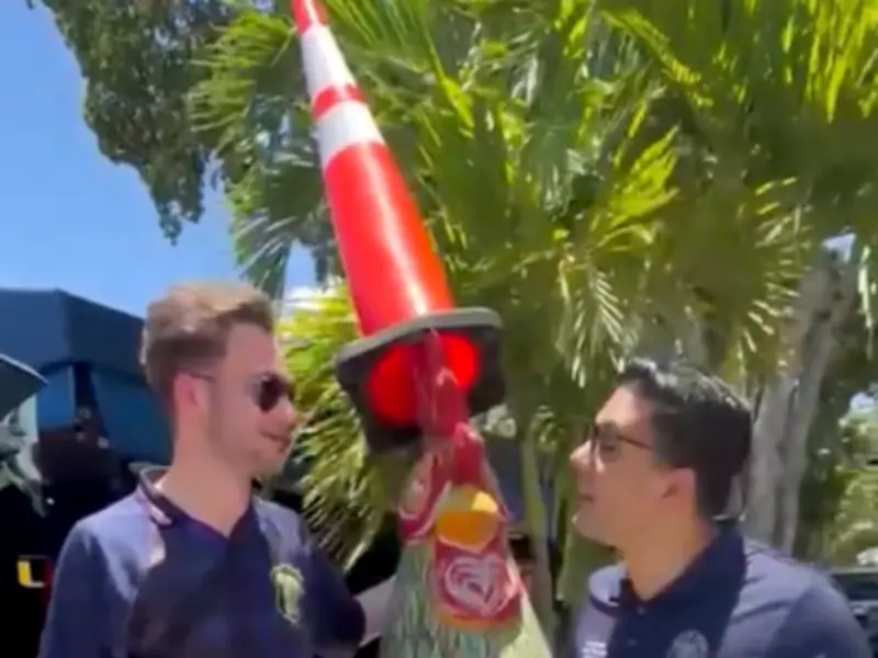 Miami Commissioner Gives Tartan Army Green Light to Place Cones on Statues
