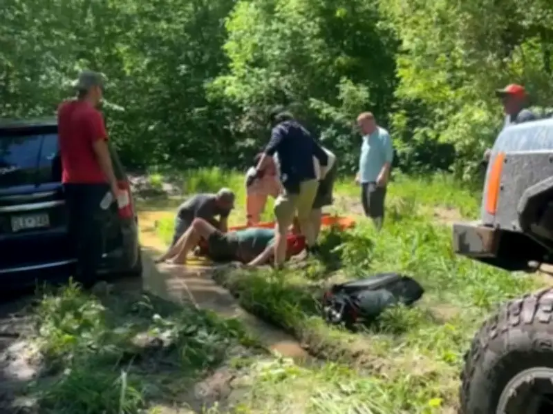 Missing Woman Rescued from Muddy Puddle After Three Days
