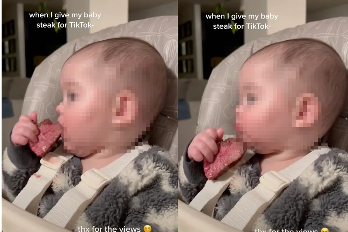 Mother Defends Using Steak as Baby Teether, Sparks Online Debate