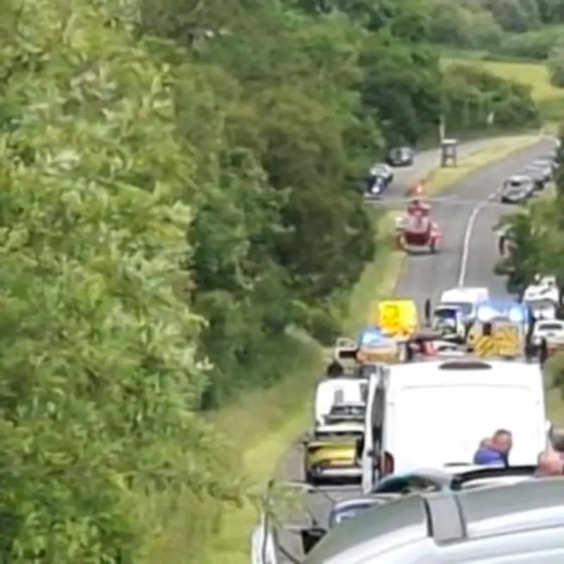 Motorcyclist Airlifted to Hospital After A470 Crash with Rally Car