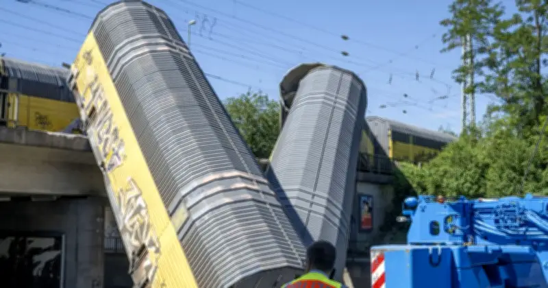 Munich Train Crash Horror: Carriages Derail and Plunge Off Bridge