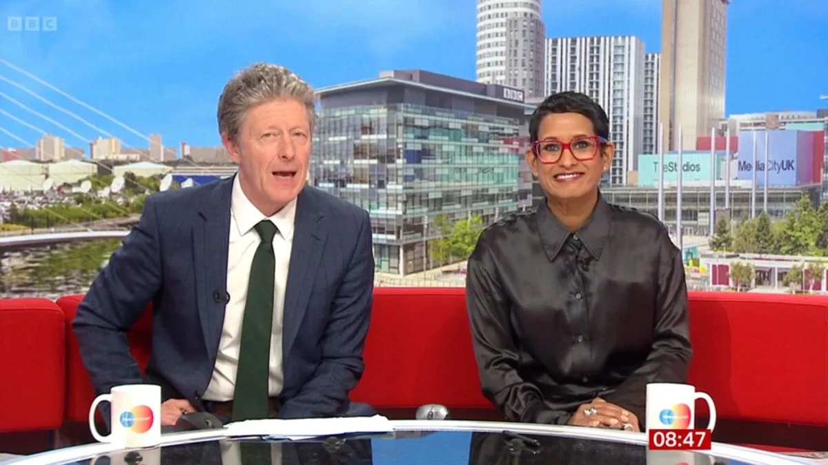 Naga Munchetty caught eating breakfast on BBC Breakfast in live blunder