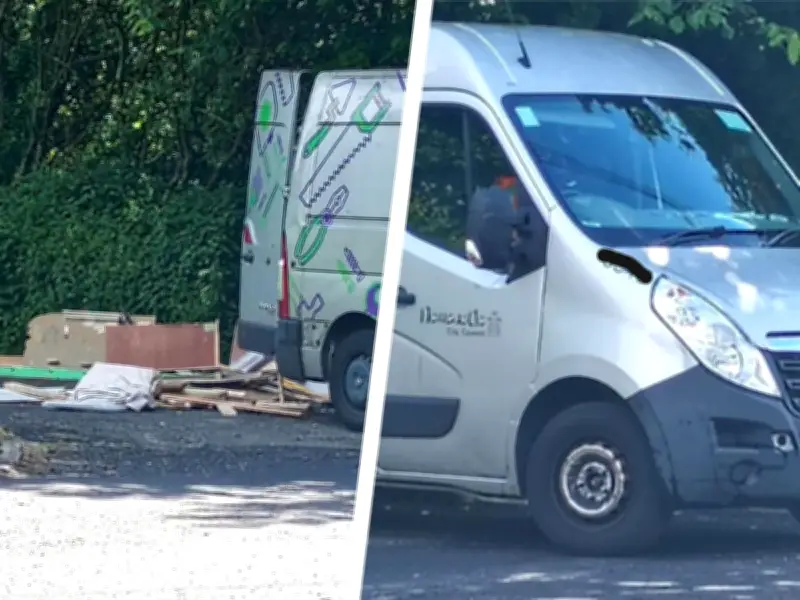 Newcastle Council Van Spotted at Fly-Tipping Scene in Ashington Park