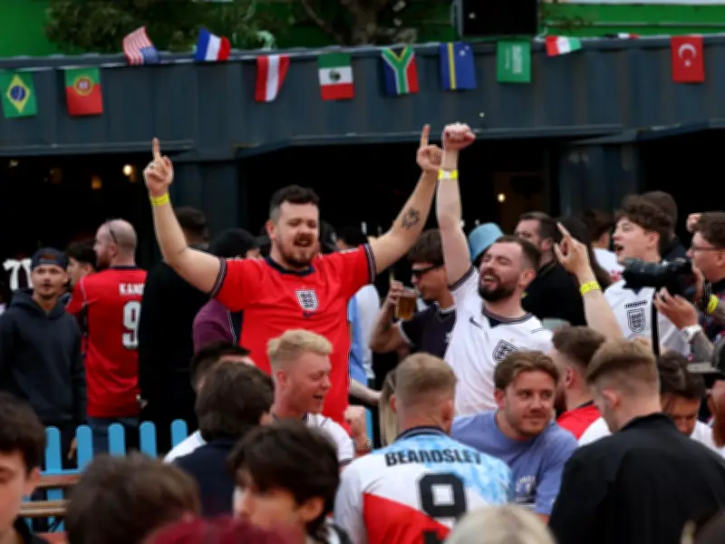 Newcastle Fan Zone Draws Thousands for England World Cup Opener