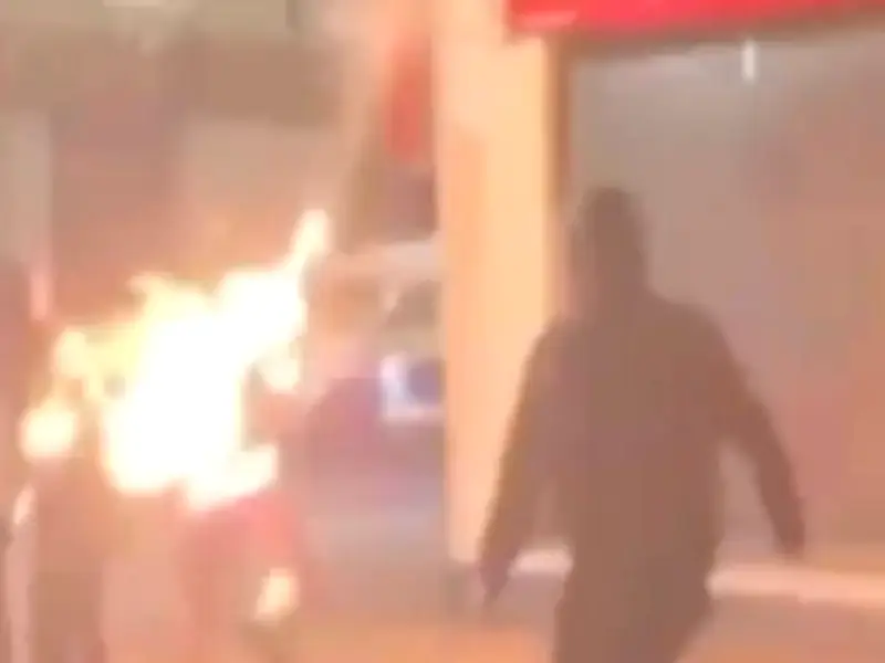 NI Rioter Sets Himself on Fire with Petrol Bomb in Portadown