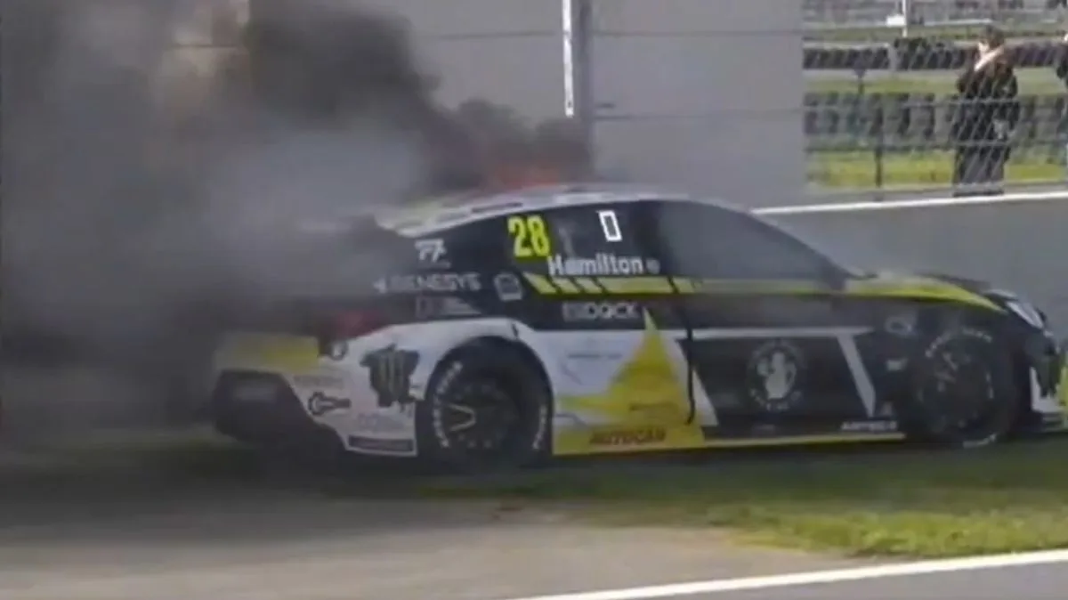 Nicolas Hamilton Escapes Unhurt After Car Fire at Silverstone