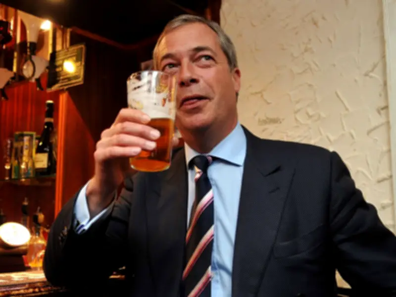 Nigel Farage Mocked for Reusing Old Pub Photo After England Win
