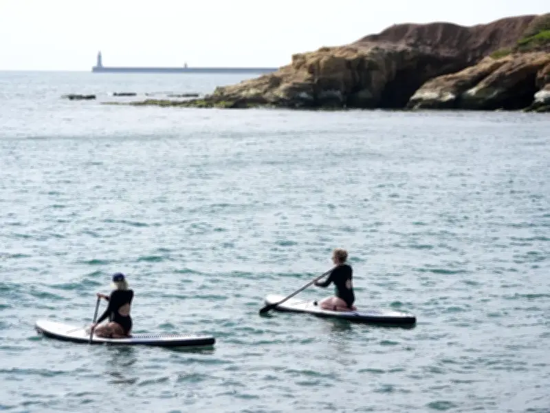 North East Coast Crowds Enjoy Heatwave with Water Activities