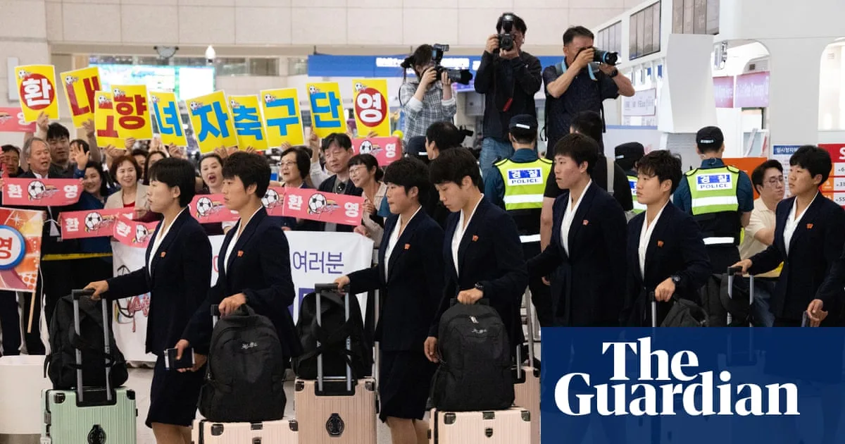 North Korean women's football team arrives in South Korea for first time in eight years