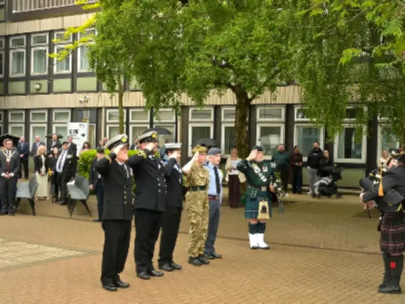 North Lanarkshire Raises Armed Forces Day Flag in Tribute Ceremony