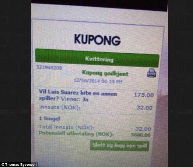 Punter Wins £540 After Betting on Luis Suárez Bite at 175-1 Odds