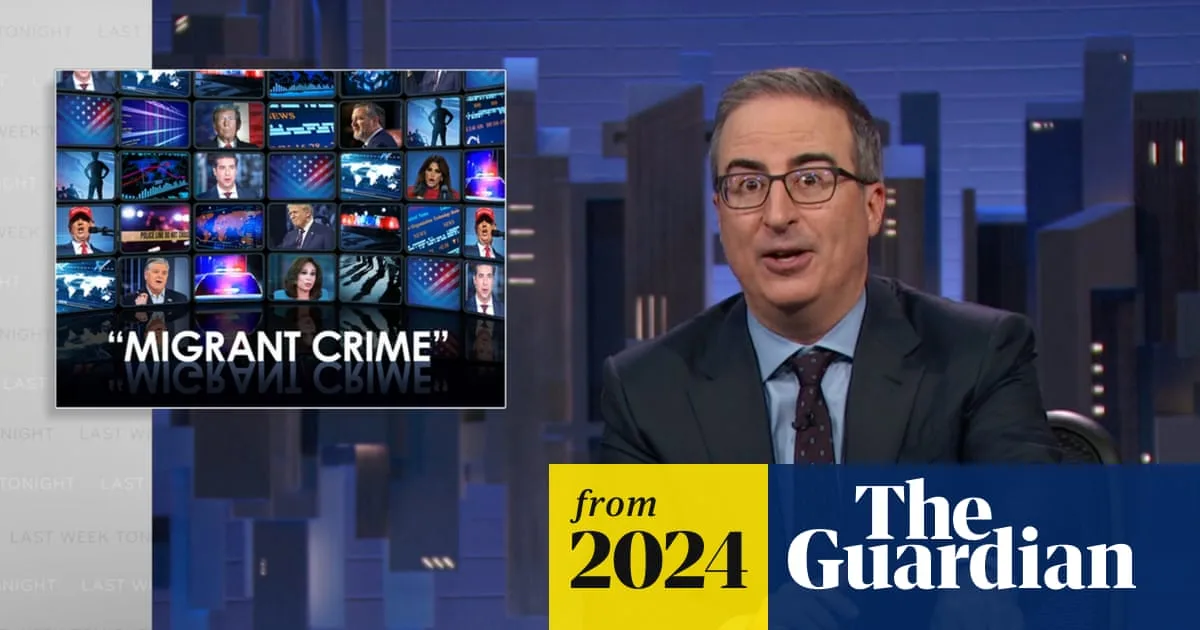 John Oliver Slams Republican 'Migrant Crime' Rhetoric as 'Relentless, Bad-Faith Fearmongering'