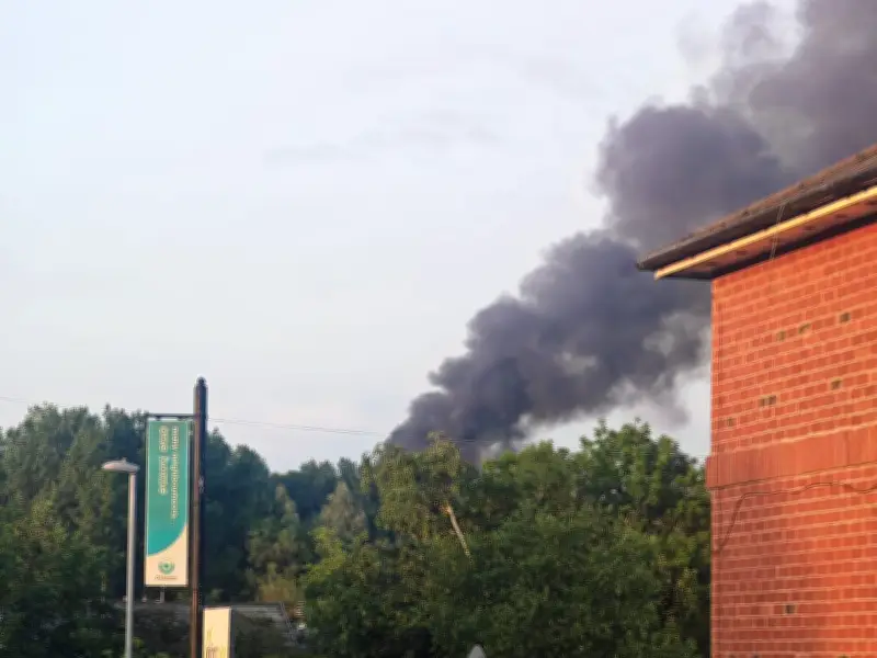 Oldham Fire: Huge Plumes of Black Smoke Seen for Miles as Emergency Services Respond