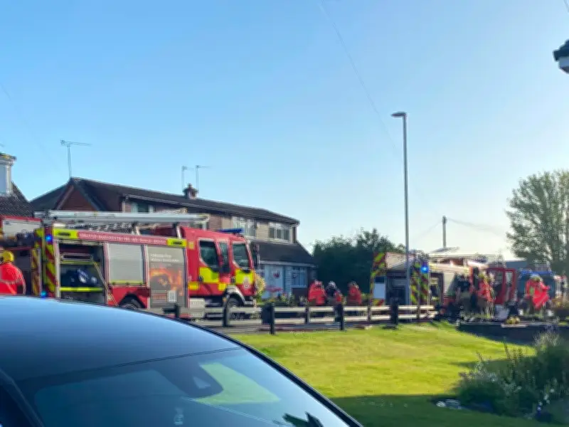Oldham House Fire: Residents Evacuate as Emergency Crews Battle Blaze