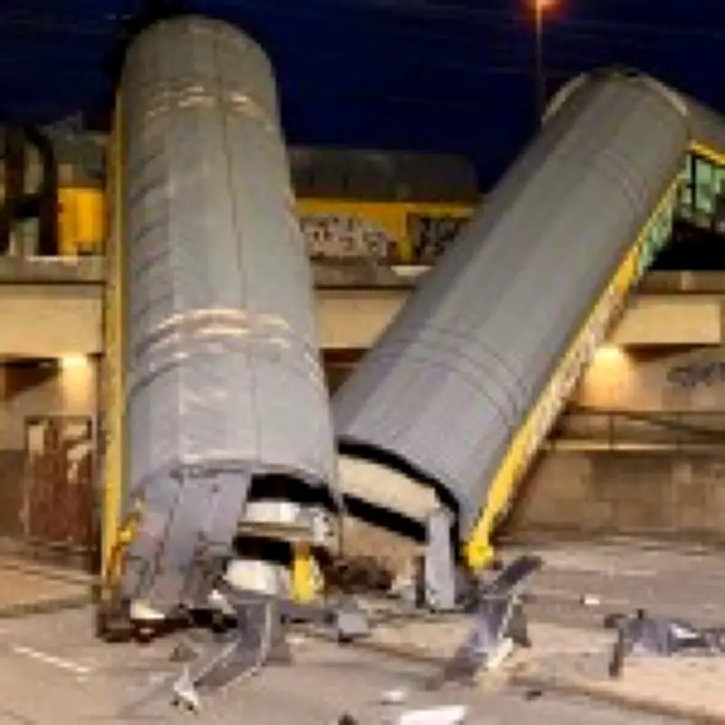 One dead after freight train derails and falls off bridge in Munich