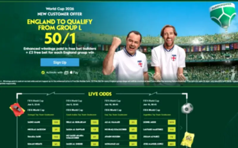 Paddy Power World Cup 2026: 50/1 England Odds to Qualify from Group L