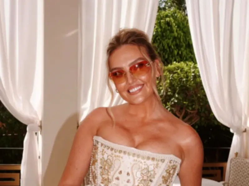 Perrie Edwards Stuns in Fourth Wedding Dress at Portugal Nuptials
