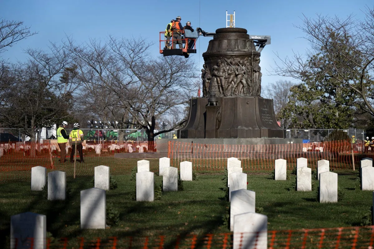 Pete Hegseth Criticised Over Arlington Cemetery Statue Remarks